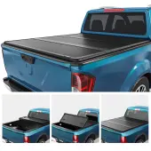 5FT Hard Tri-fold Tonneau Cover Fold Truck Bed Covers Compatible with 2005-2025 Nissan Frontier(NOT for México Models) with 5 Feet Bed