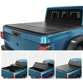 OEDRO 5FT FRP Hard Tri-fold Tonneau Cover Fold Truck Bed Covers Compatible with 2020-2025 Jeep Gladiator, Fleetside 5 Feet Bed