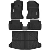 OEDRO Floor Mats Liners All-Weather TPE Cargo Mat for 2018-2023 Subaru Crosstrek/Subaru Impreza 1st, 2nd and 3 Row Liners
