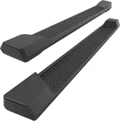 YITAMOTOR® 2018-2025 Jeep Wrangler JL 2 Door Black Molded Running Boards, Side Step Nerf Bar OE Style