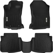 OEDRO® Floor Mats for 2020-2025 Subaru Legacy/Outback, Unique Black TPE All-Weather Guard Full Floor Liners Set