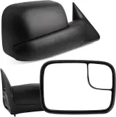 YITAMOTOR® Tow Mirrors for 94-01 Dodge Ram 1500 94-02 Ram 2500 3500 Manual Adjusted | Manual Flip-up Manual Fold