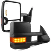 YITAMOTOR® 2003-2006 Chevy Silverado Tahoe Suburban Power Heated Extendable Tow Mirrors with LED Turn Signals
