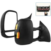 YITAMOTOR® Tow Mirrors Pair For 1999-2007 Ford F250 F350 Super Duty Power Heated Smoke Turn Signals
