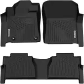 OEDRO Floor Mats for  2014-2021 Toyota Tundra Double Cab / Crew Max Cab, Don't Fit The 2nd Row with The Underseat Storage
