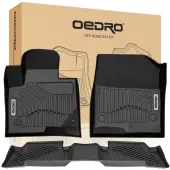 OEDRO Custom Fit Floor Mats for 2013-2018 Hyundai Santa Fe (5-Passenger Model), All Weather Front & 2nd Seat Floor Liners