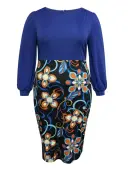 LW Plus Size Floral Print Bodycon Dress 2X
