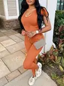 LW Plus Size Crop Top High Waist Pants Set 2X