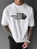 LW Men Pattern Letter T-shirt