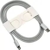 1.0 Meter (39) Apple Genuine Braided USBC to Lightning Cable Silver Used, by Apple