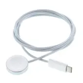 1.0 Meter (39) Apple Watch Magnetic Fast Charger to USBC Cable White with MetalBanded Charging Puck by Apple