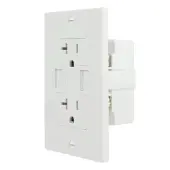 NewerTech Power2U AC 20A Outlet w/ 2x USB Charging Ports, 2x AC 110/120V White Color. by Newer Technology