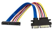 8inch SATA 22 Pin Male to 22 Pin Female Data & Power Combination Extender Cable by Other World Computing