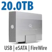 20.0TB OWC Mercury Elite Pro 7200RPM Storage Solution with USB 3.2 (5Gb/s) + eSATA + FW800/400 by Other World Computing