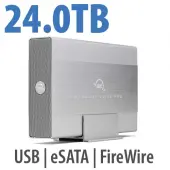 24.0TB OWC Mercury Elite Pro 7200RPM Storage Solution with USB 3.2 (5Gb/s) + eSATA + FW800/400 by Other World Computing