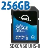 256GB OWC Atlas Pro SDXC V60 UHSII Memory Card by Other World Computing
