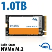 1.0TB OWC Aura Pro IV PCIe 4.0 NVMe M.2 2242 SolidState Drive by Other World Computing