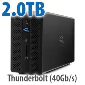 2.0TB OWC Gemini TwoDrive SSD RAID Thunderbolt (40Gb/s) External Storage + 7Port Docking Solution New, by Other World Computing