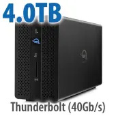 4.0TB OWC Gemini Ultra X2 TwoDrive SSD RAID Thunderbolt (40Gb/s) External Storage + 7Port Docking Solution with SoftRAID New, by Other World Computing