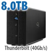 8.0TB OWC Gemini Ultra X2 TwoDrive SSD RAID Thunderbolt (40Gb/s) External Storage + 7Port Docking Solution with SoftRAID by Other World Computing