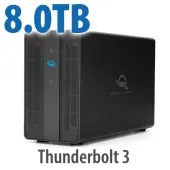 8.0TB OWC Mercury Pro U.2 Dual HighPerformance Thunderbolt NVMe SSD External Storage Solution Refurbished, by Other World Computing