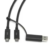 0.6 Meter (24) OWC USBC 10Gb/s Cable 100W with Tethered USBA Adapter New, by Other World Computing