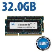 32.0GB (2 x 16GB) OWC PC314900 DDR3L 1867MHz CL11 204Pin SODIMM Memory Upgrade Kit for Mac Used, by Other World Computing