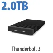 2.0TB OWC ThunderBlade Thunderbolt (40Gb/s) NVMe RAID SSD External Storage Solution with SoftRAID Used, by Other World Computing