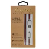 0.9 Meter (36) Crafted Collection by Pilot Premium 'Leather Stitch' Lightning to USB Charge and Sync Cable Dark Brown by Pilot