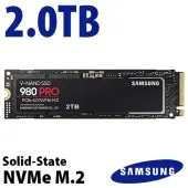 2.0TB Samsung 980 PRO PCIe 4.0 NVMe M.2 2280 SolidState Drive Used, by Samsung