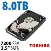 8.0TB Toshiba N300 Series NAS 7200RPM SATA 6Gb/s 3.5inch Hard Drive by Toshiba