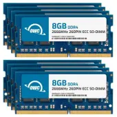 64.0GB (8 x 8GB) OWC 2666MHz DDR4 PC421300 260Pin ECC SODIMM Memory Upgrade Kit for PC by Other World Computing