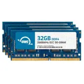 128.0GB (4 x 32GB) OWC 2666MHz DDR4 PC421300 260Pin ECC SODIMM Memory Upgrade Kit for PC by Other World Computing