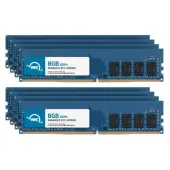 64.0GB (8 x 8GB) OWC 2666MHz DDR4 PC421300 288Pin ECC DIMM Memory Upgrade Kit for PC by Other World Computing