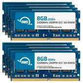 64.0GB (8 x 8GB) OWC 3200MHz DDR4 PC425600 260Pin ECC SODIMM Memory Upgrade Kit for PC by Other World Computing