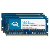 64.0GB (4 x 16GB) OWC 3200MHz DDR4 PC425600 260Pin ECC SODIMM Memory Upgrade Kit for PC by Other World Computing