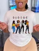 LW Figure Letter Print T-shirt