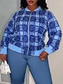 LW BASICS Plus Size Color Contrast Coat&Jacket 4X