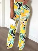LW Pattern Geometric Pants