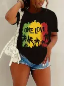 LW Pattern Letter T-shirt