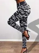 LW Plus Size Camo Print High Stretchy Leggings (Can Be Worn Inside Out) 0X