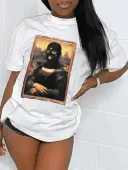LW Masked Face Figure Print T-shirt