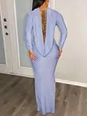 LW BASICS Solid Color Midi Dress