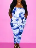 LW Pattern Tie Dye Jumpsuit