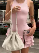 LW Ruffle Butterfly Mini Dress