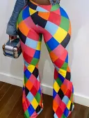 LW Pattern Geometric Pants