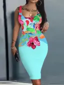 LW Plus Size Pattern Floral Dress 3X