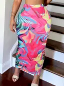 LW Pattern Geometric Skirts