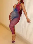LW SXY Pattern Geometric Jumpsuit