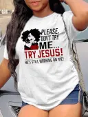 LW Plus Size Figure Letter Print T-shirt 5X